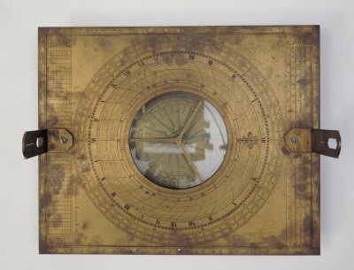 图片[2]-Copper gold-plated compass refers to the time sundial-China Archive